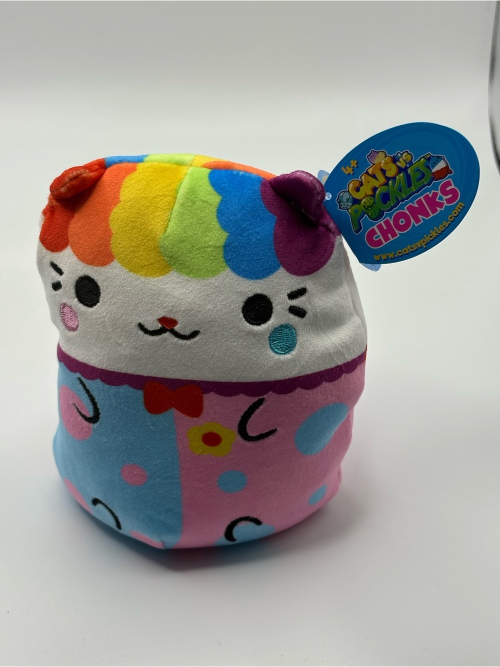 NEW Lot of 4 Cats vs Pickles 5” Beanbag Plush Chonks EDGAR CLOWNIE NIMBUS TIGRA - Picture 4 of 11
